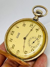 LUC "CHOPARD" HC Gold Plated Pocket Watch 51mm Runs