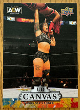 Kris Statlander UD Canvas Trading Card AEW 2023 Upper Deck #C5 Insert Matte