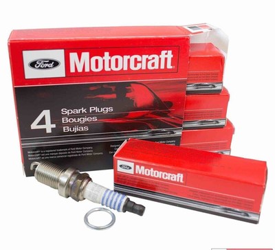 Set of 4 Spark Plugs OEM FORD MOTORCRAFT SP497 AGSP32FM Finewire Platinum