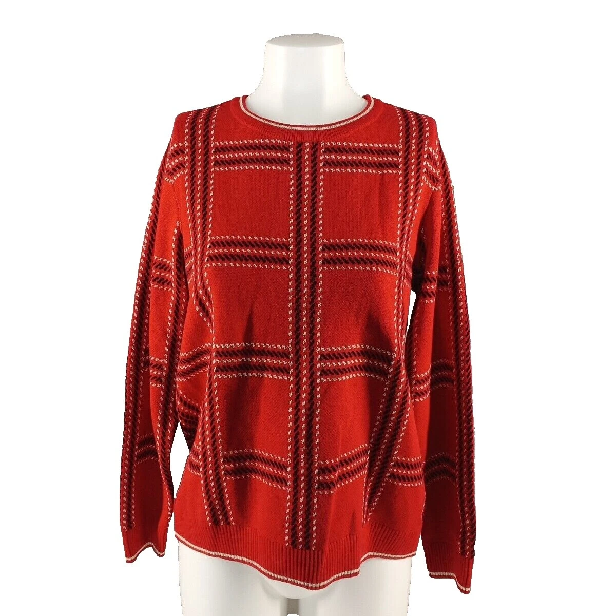 Cotton Plaid Sweaters for Women