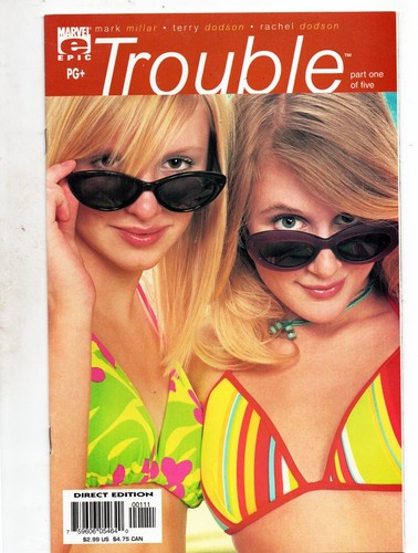 Marvel Epic Trouble 1 Comic Rare High Grade NM 9.0 2003 Photo Cover Millar Hot