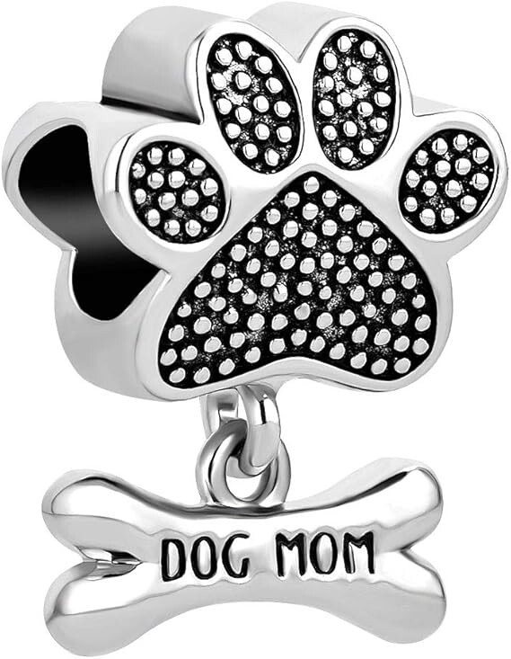 Dog Mom Charm Bracelet for Pandora 925 Silver Pet Lover Animal Jewelry-image