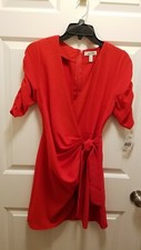  NWT Speechless Junior's Cinched Sleeve Wtap Dress, Size Small, Retail $48.00