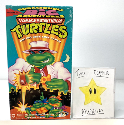 TMNT Teenage Mutant Ninja Turtles The Big Cuff Link Caper VHS Tape