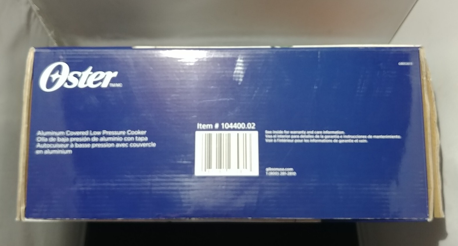 Oster Low Pressure Cooker 6 qt Aluminum, New In Box 