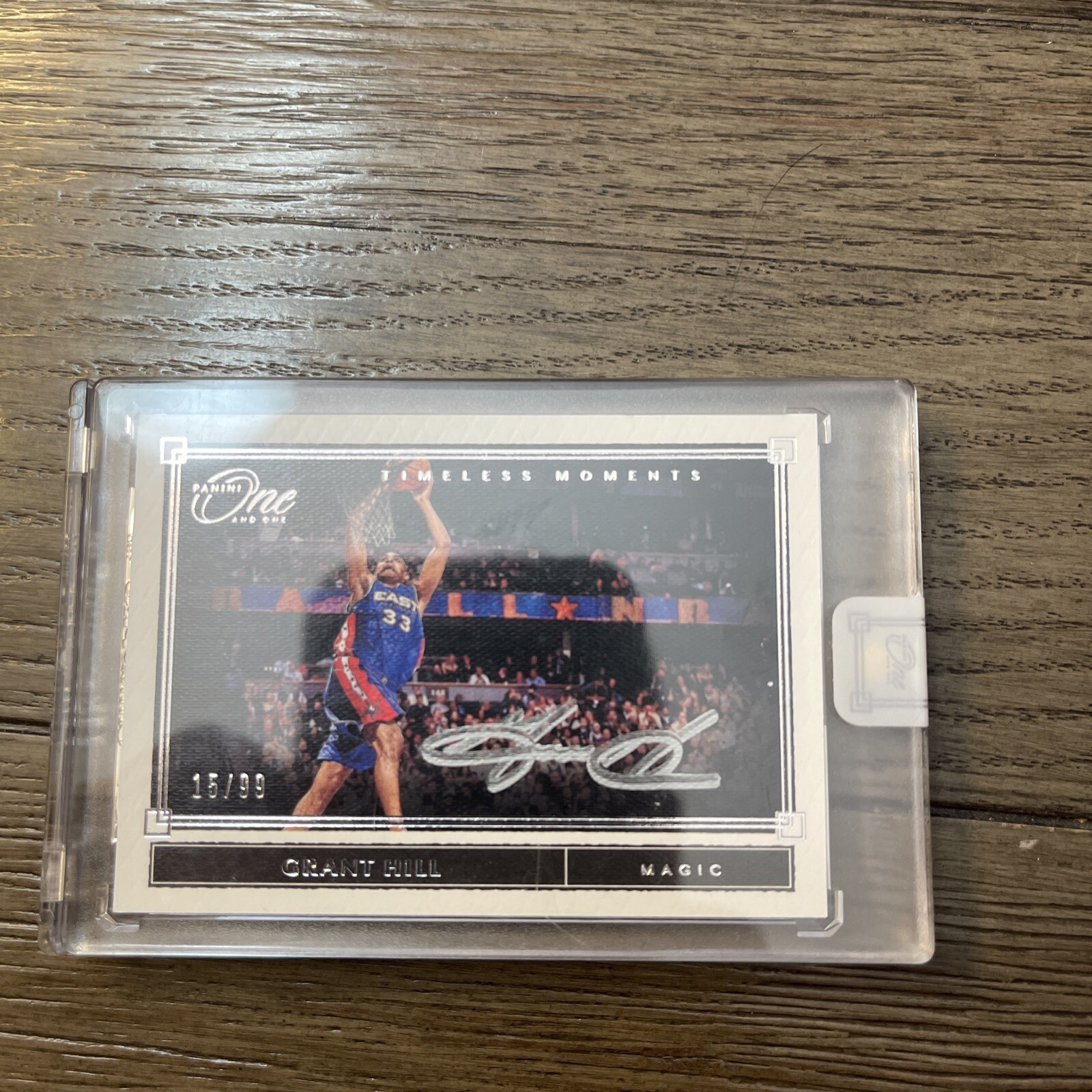 2019-20 Panini One And One Timeless Moments Grant Hill HOF AUTO 15/99