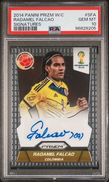 2014 Panini Prizm World Cup Radamel Falcao Auto PSA 10