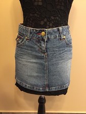 XOXO Blue Denim Mini Skirt, Size 1/2. In Great Condition  