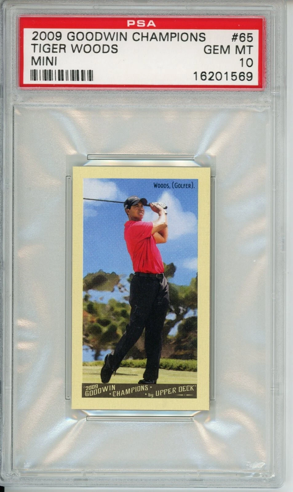Tiger Woods trading card