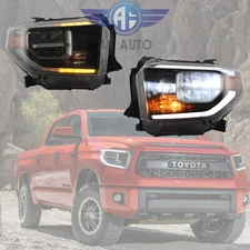 All LED Headlights Fits For 2014-2018 Toyota Tundra Head Lamps Assembly