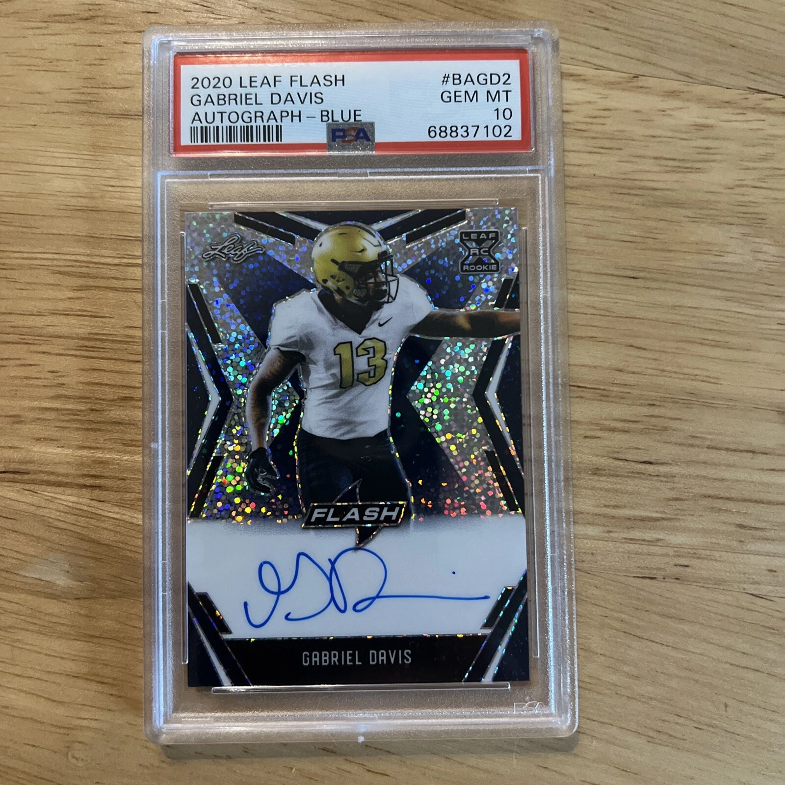 Gabriel Davis Leaf Flash Autographs #BAGD2 Blue