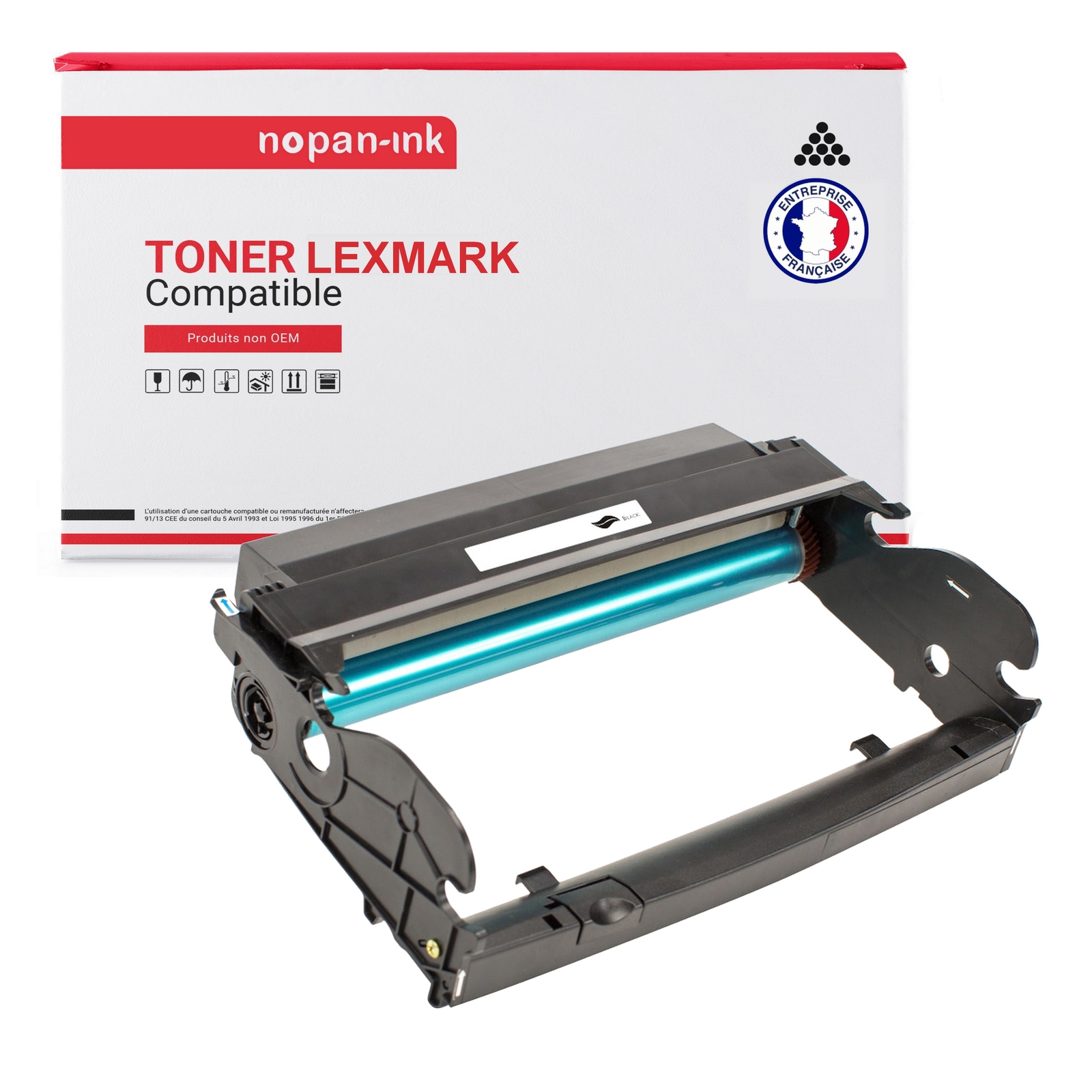 Lexmark E260X22G noir compatible tambour de rechange pour série E260 E360