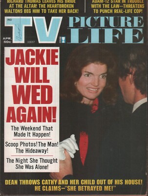 TV Picture Life April 1974 Jackie Kennedy Onassis Richard Thomas 070119AME