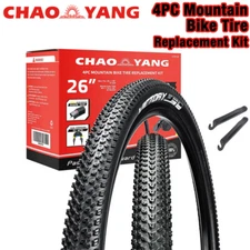 Chao YANG 4PCS 26" Mountain Bike Tire Replacement Kit Dual Compound 2C-MTB Tires