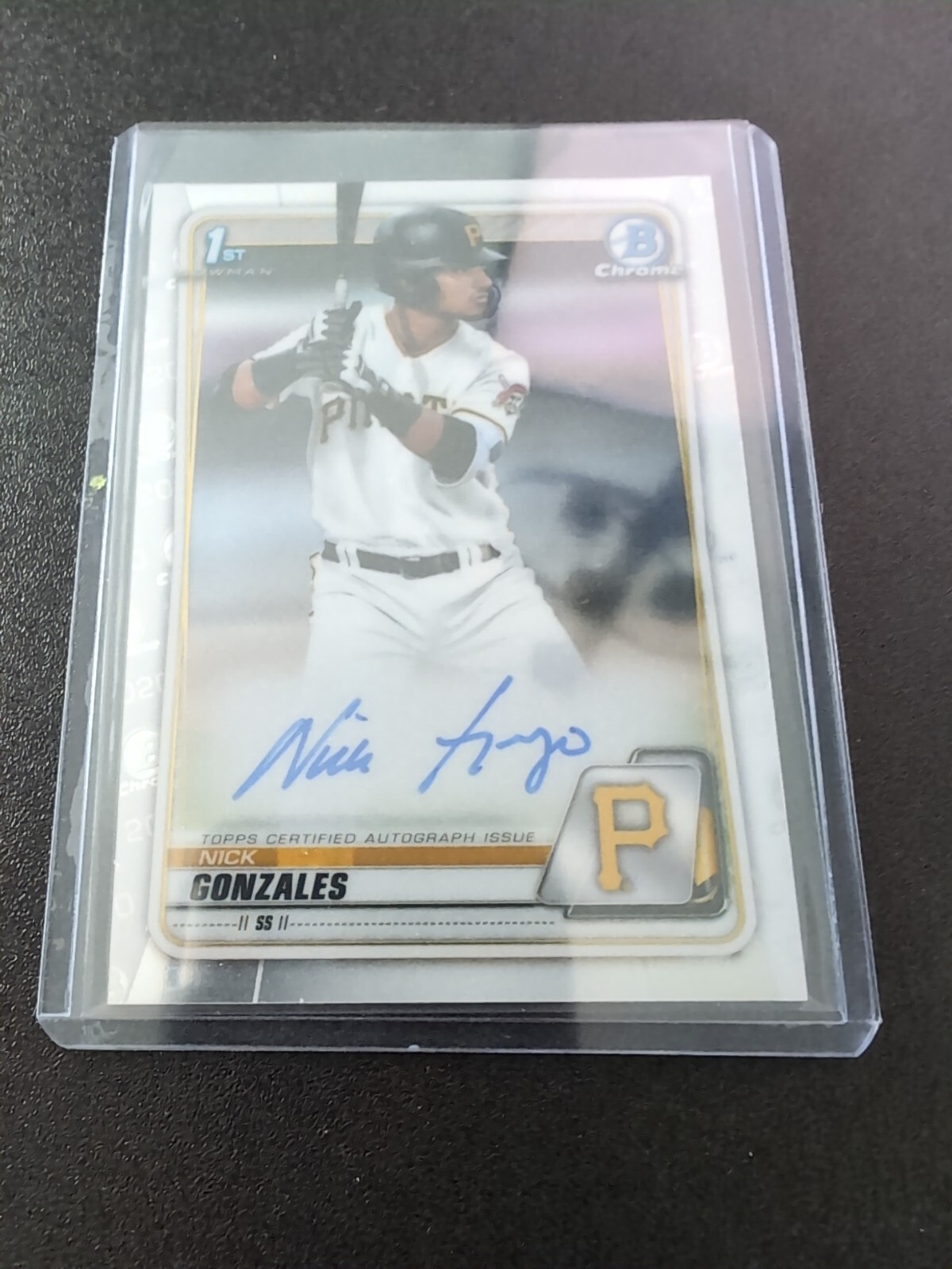 2020 Bowman Chrome Draft NICK GONZALES 1st Auto Autograph RC #CDA-NGO Pirates