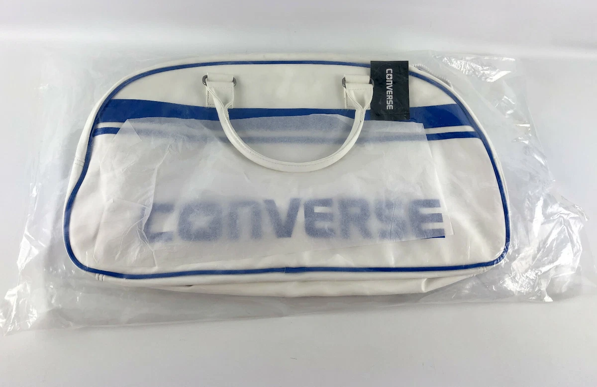 Døds kæbe krave straf Converse Fast Break Duffel Gym Bag - Retro Style - White Blue -  Polyurethane | eBay