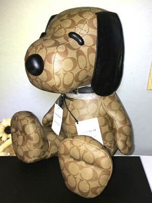 COACH - あぶりん 　COACH PEANUTS SNOOPY ドール COACH X PEANUTS Snoopy Doll Medium SIGNATURE PRINT Canvas