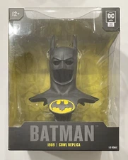 DC Batman 1989 Cowl Replica McFarlane 6.75” Direct Keaton 1:3 Scale In Hand