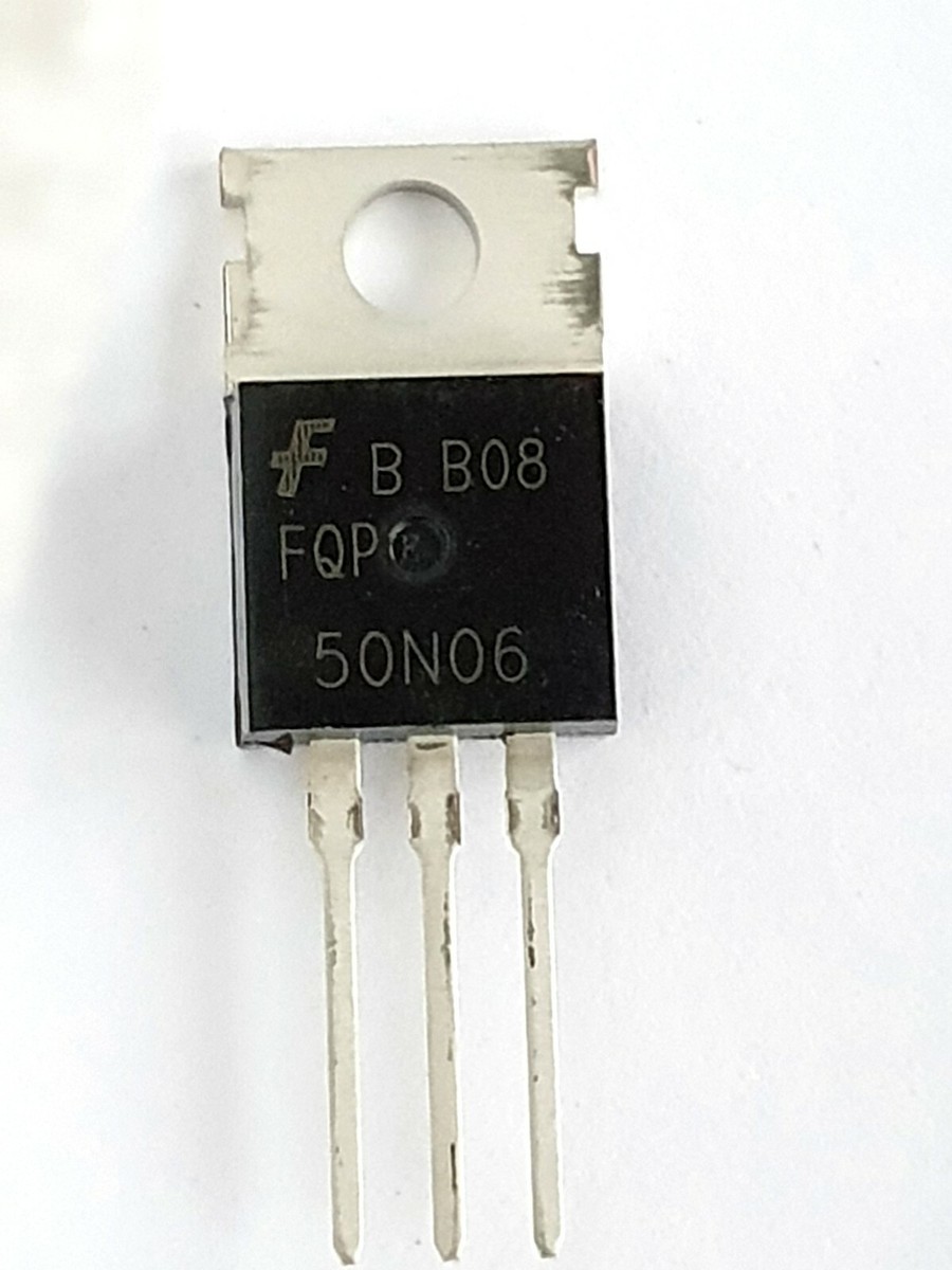 10 Transistor MOSFET FQP50N06 – 60V 50A TO-220 – Lotto Da 10 Pezzi