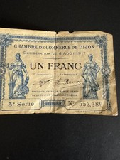 France  Dijon  1 Franc 1917   3rd Series   UNC