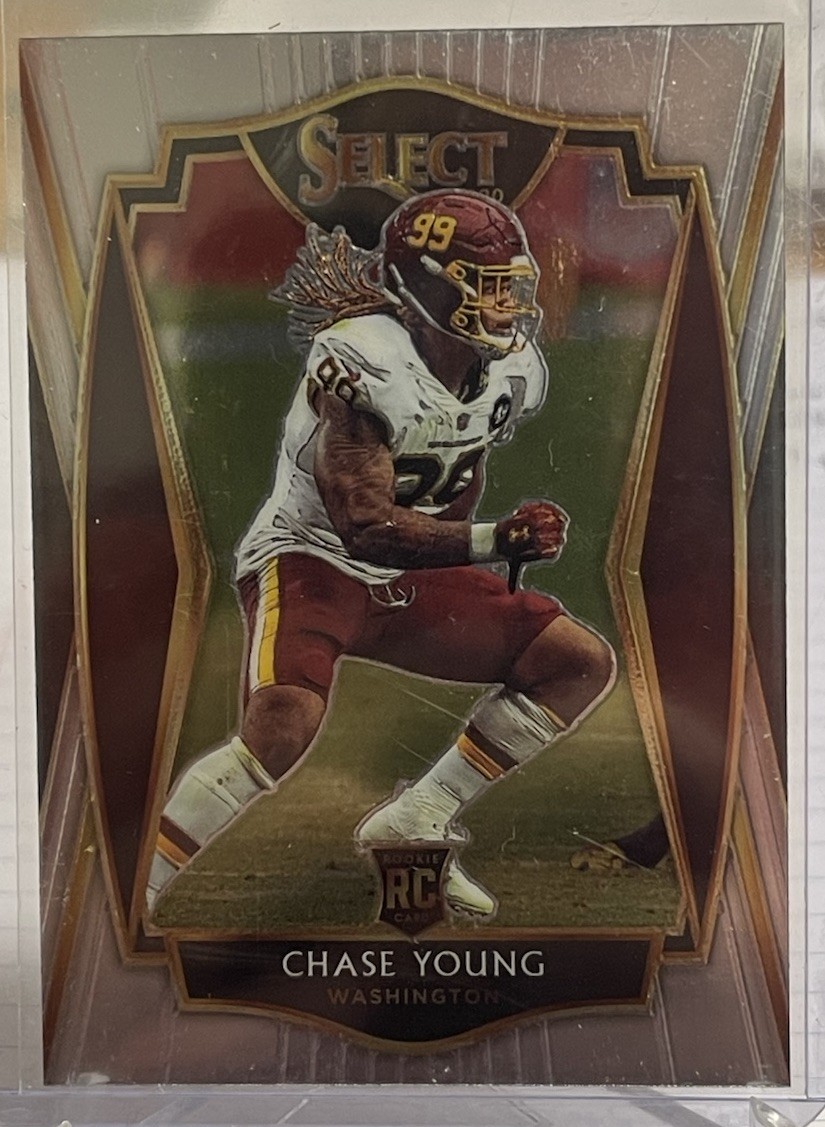 Chase Young 2020 Panini Select Premier RC #164 Commanders Rookie Saints