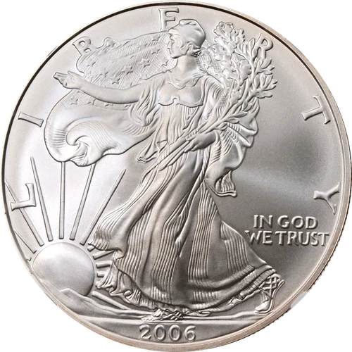 2006-W Silver American Eagle $1 NGC MS70 Burnished - STOCK