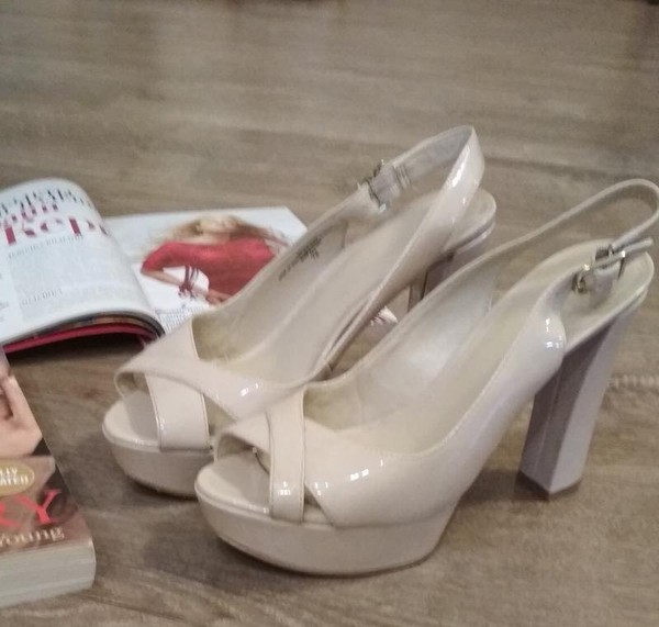 Women Nine West Heels Beige 37 #BE67