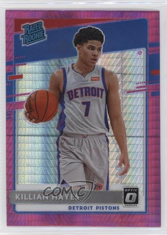 2020 Panini Donruss Optic Rated Rookie Hyper Pink Prizm Killian Hayes #157 0h6x