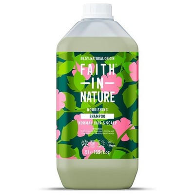 Faith in Nature Shampoo Wildrose 5 Liter - 2er Pack