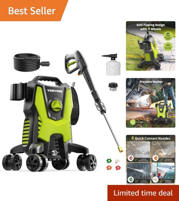 #ad High Performance 3500 PSI Power Washer with Steel Wand amp; 4 Quick Connect Nozzles $199.99