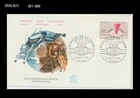 Intl.Congress of Geological Sciences,diver,ammonite,fossil,France 1980 FDC,Cover