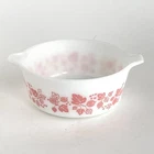 Vintage Pyrex Pink Gooseberry 472 1 1/2 pt Round Casserole Dish No Lid USA Made