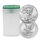 Open Roll of 20 - 2024 $1 American Silver Eagle 1 oz BU