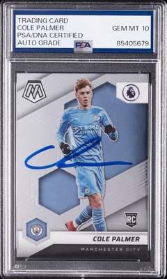 COLE PALMER SIGNED AUTOGRAPHED TRADING CARD PSA DNA AUTO GRADE 10