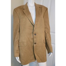 Lauren Ralph Lauren LRL Men s Moleskin Faux Suede 2-Button Blazer Jacket Tan 44L