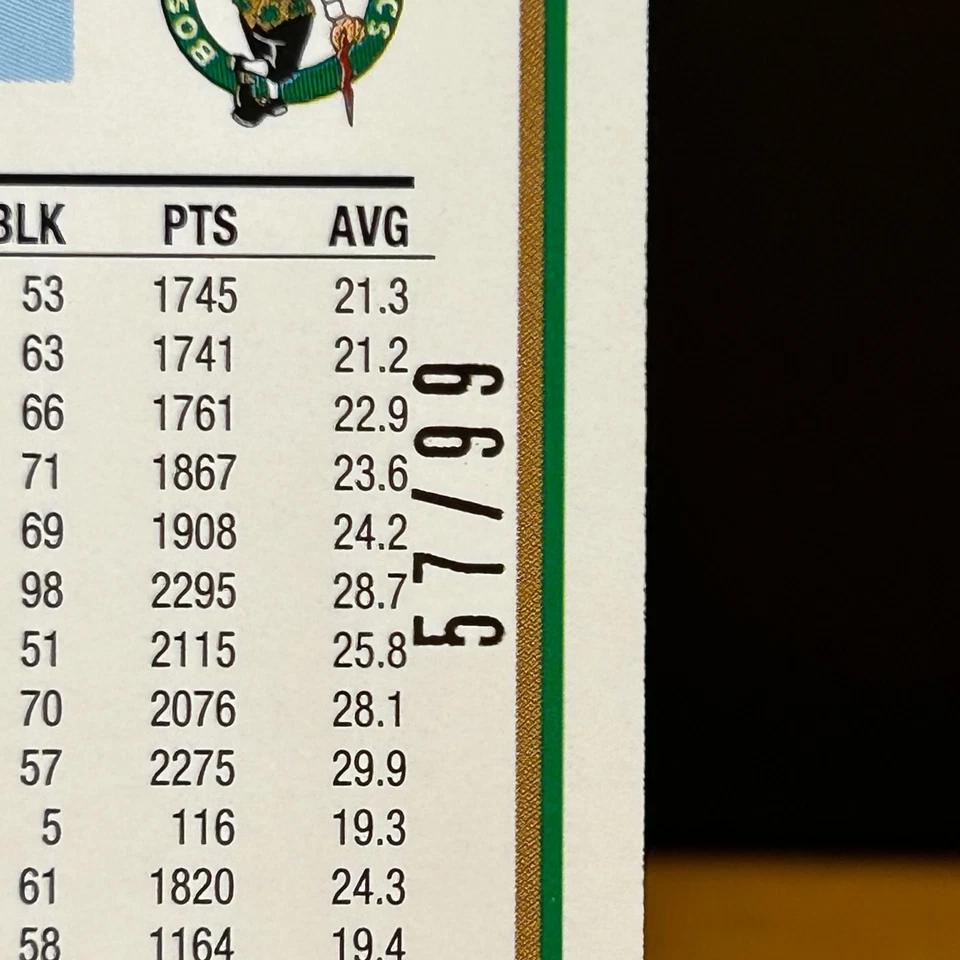 2006-07 Topps Basketball Larry Bird #33 Black Border #57/99 Boston Celtics HOF - Image 3 of 4