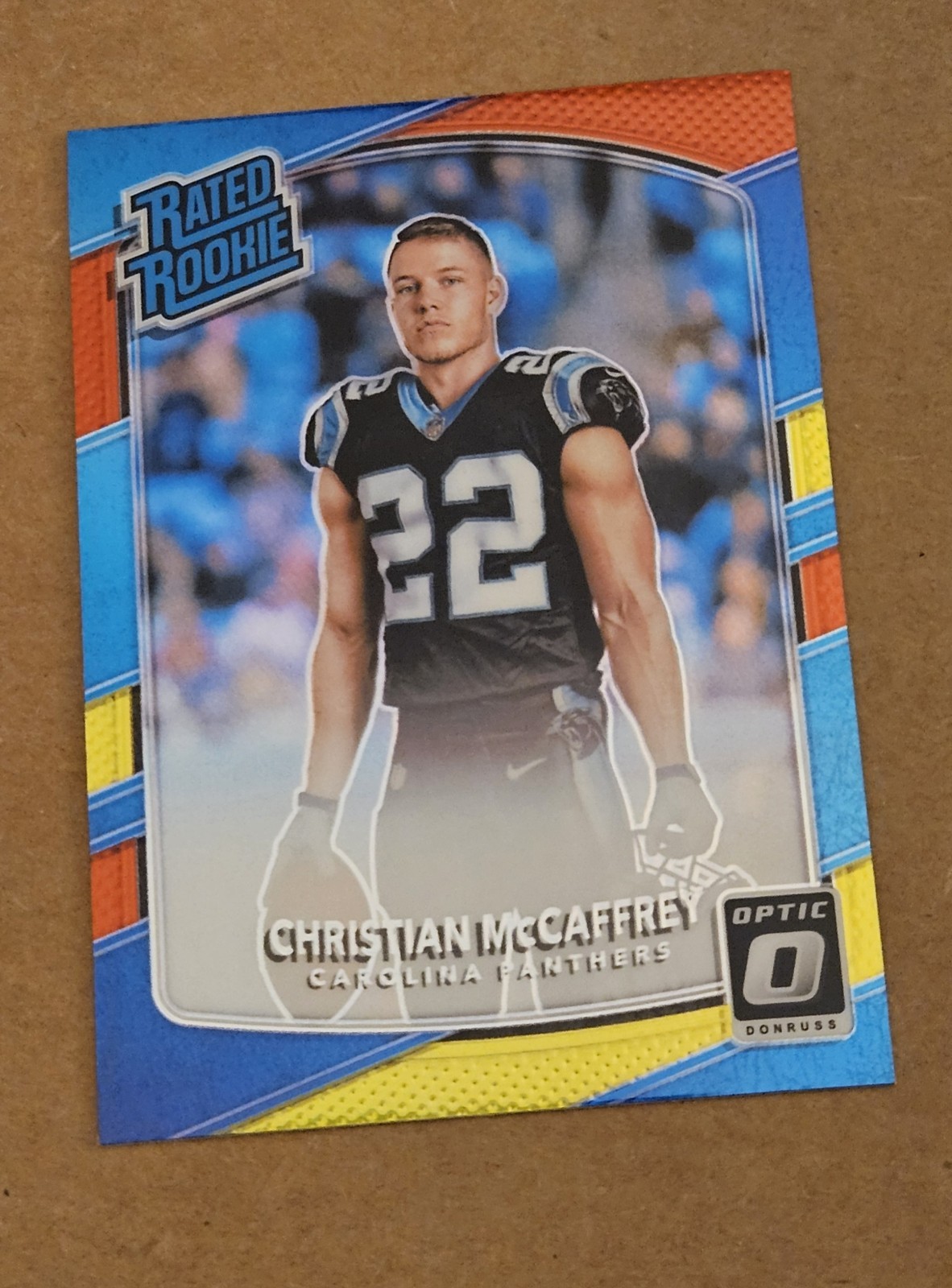 2017 Optic Christian Mccaffrey RC Red & Yellow Prizm 49ers Panthers