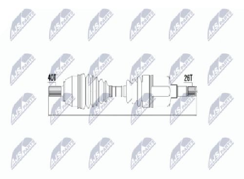 Original NTY Eje De Transmisión NPW-FR-050 Para Ford