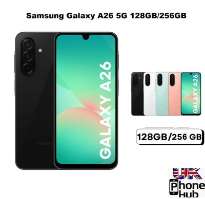 Brandneu versiegelt Samsung Galaxy A26 5G 128GB/256GB 6GB Ram entsperrt Smartphone