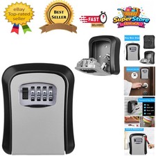 Stylish Gray Wall-Mounted Key Safe with Waterproof Design - Perfect for Sharing