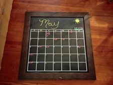 Really Big Large Monthly Calendar Chalkboard Blackboard 34" x 34"