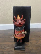 Devil Girl Figure Halloween Decor 9.75” Victorian Trading Co Debra Schoch?