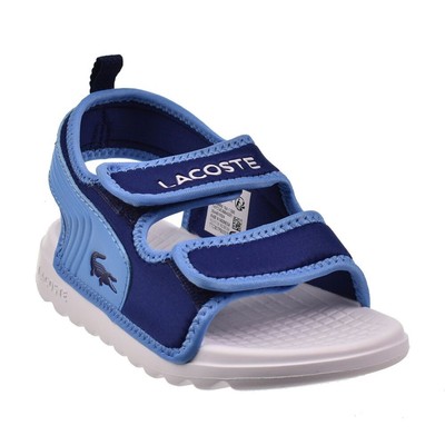 Lacoste Surukids 124 1 Little Kids' Sandals Blue/White 747CU0004-221
