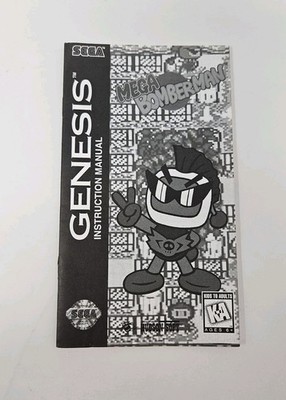MEGA BOMBERMAN SEGA GENESIS INSTRUCTION MANUAL ONLY