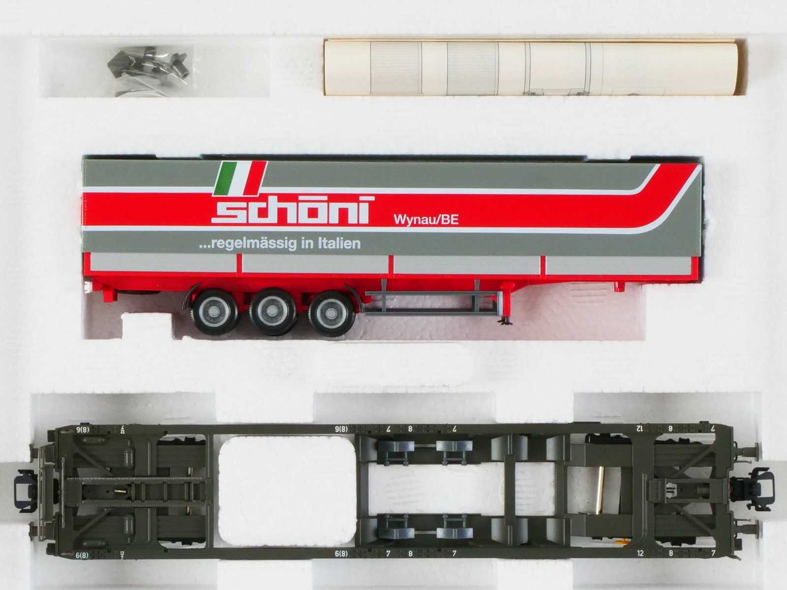 Märklin 47444 Freight Wagon With Wagon Load Schöni SBB Mint! OVP BL 1707-15-75