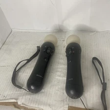 Lot Of 2 Sony PlayStation 3 PS3 CECH-ZCM1U Move Motion Controllers Black