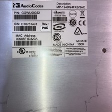 AUDIOCODES MP-124 MEDIA PACK VOIP GATEWAY MP124D/FXS/AC