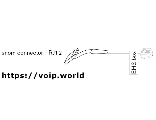Snom EHS-Kabel für 7xx, Headset Zubehör - Bild 2