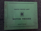 Rare Large IH International Harvester Dealer Hardcover Motor Trucks Parts List