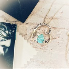 I Love You Forever And Always Bunny Sterling Silver Necklace